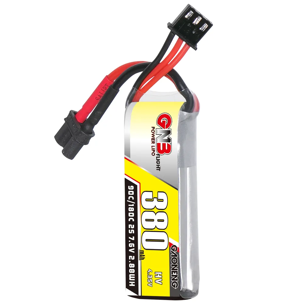 Gaoneng GNB 380mah 2S 11.4V HV 90c LiPo Battery - XT30