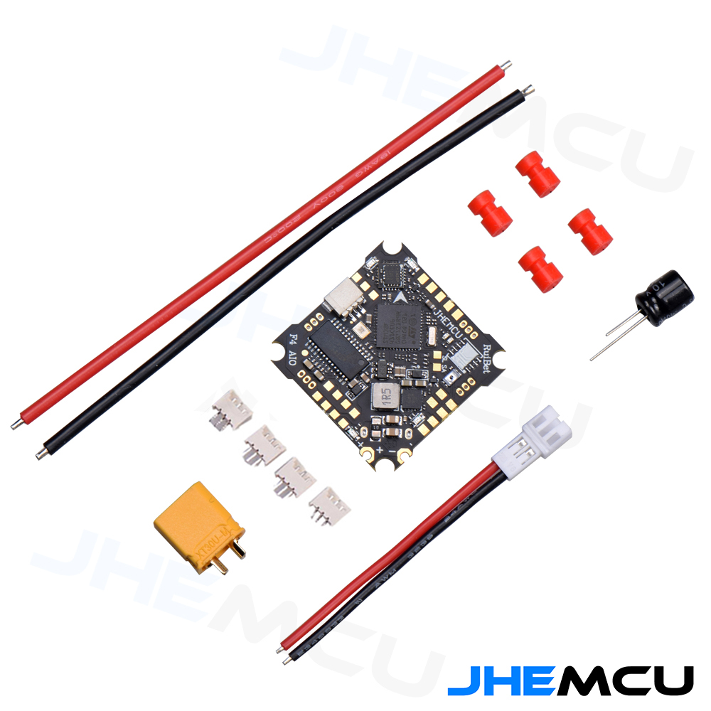JHEMCU Ruibet F4AIO 12A ESC FPV 1-2S AIO Flight Controller OSD 5V BEC