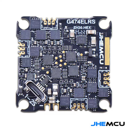 JHEMCU G474ELRS AIO 1-2S Whoop/Toothpick HD Flight Controller (w/ 12A 16Bit 4in1 ESC)